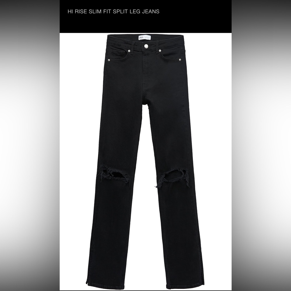 High rise slim fit jeans